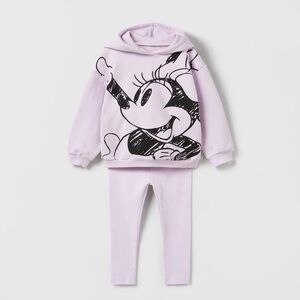 Zara Disney Minnie Mouse Toddler Girls Jogger Set Size 5-6 years